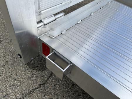 New 2026 Black Rhino Aluminum 81"X14' LSS714A w/ Side Load Ramps & Bi-Fold Gate Utility Trailer