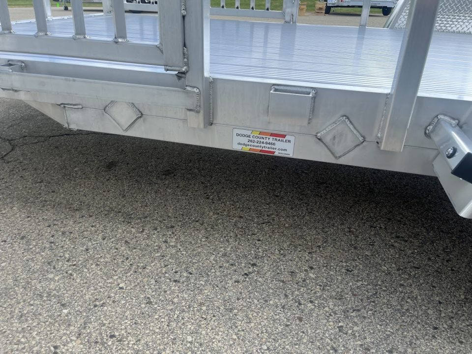 New 2026 Black Rhino Aluminum 81"X14' LSS714A w/ Side Load Ramps & Bi-Fold Gate Utility Trailer