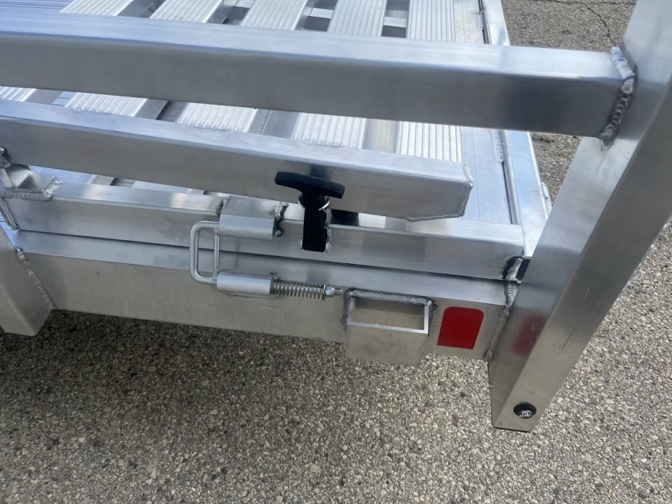 New 2026 Black Rhino Aluminum 81"X14' LSS714A w/ Side Load Ramps & Bi-Fold Gate Utility Trailer