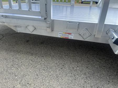 New 2026 Black Rhino Aluminum 81"X14' LSS714A w/ Side Load Ramps & Bi-Fold Gate Utility Trailer