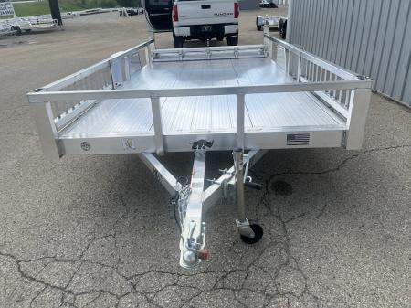New 2026 Black Rhino Aluminum 81"X14' LSS714A w/ Side Load Ramps & Bi-Fold Gate Utility Trailer