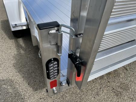 New 2026 Black Rhino Aluminum 81"X14' LSS714A w/ Side Load Ramps & Bi-Fold Gate Utility Trailer