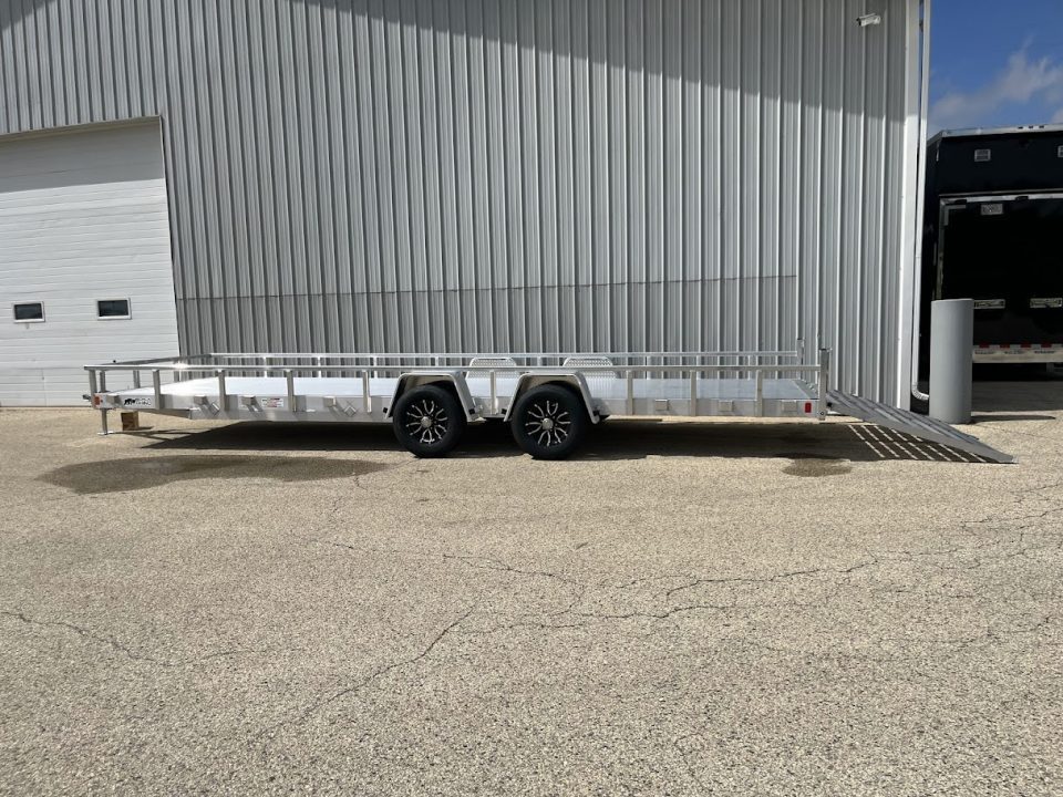 New 2026 Black Rhino Aluminum 81"x24' LST724A-10K w/ Split Gate (Side by Side, UTV) Utility Trailer