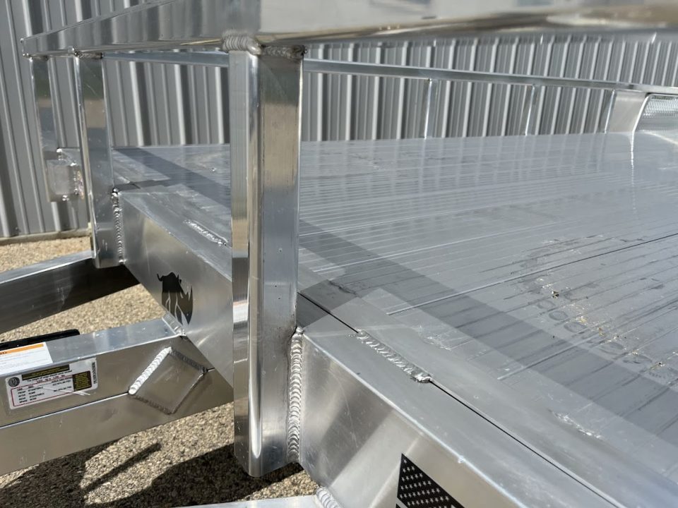 New 2026 Black Rhino Aluminum 81"x24' LST724A-10K w/ Split Gate (Side by Side, UTV) Utility Trailer