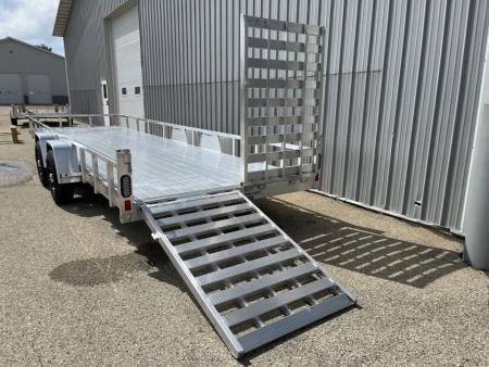 New 2026 Black Rhino Aluminum 81"x24' LST724A-10K w/ Split Gate (Side by Side, UTV) Utility Trailer