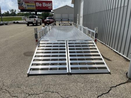 New 2026 Black Rhino Aluminum 81"x24' LST724A-10K w/ Split Gate (Side by Side, UTV) Utility Trailer