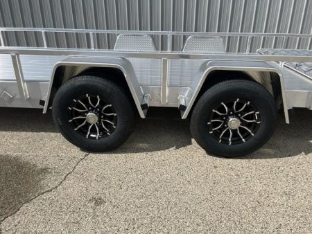 New 2026 Black Rhino Aluminum 81"x24' LST724A-10K w/ Split Gate (Side by Side, UTV) Utility Trailer