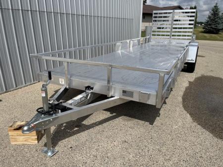 New 2026 Black Rhino Aluminum 81"x24' LST724A-10K w/ Split Gate (Side by Side, UTV) Utility Trailer
