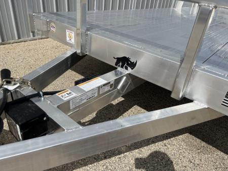 New 2026 Black Rhino Aluminum 81"x24' LST724A-10K w/ Split Gate (Side by Side, UTV) Utility Trailer