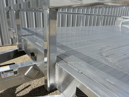 New 2026 Black Rhino Aluminum 81"x24' LST724A-10K w/ Split Gate (Side by Side, UTV) Utility Trailer