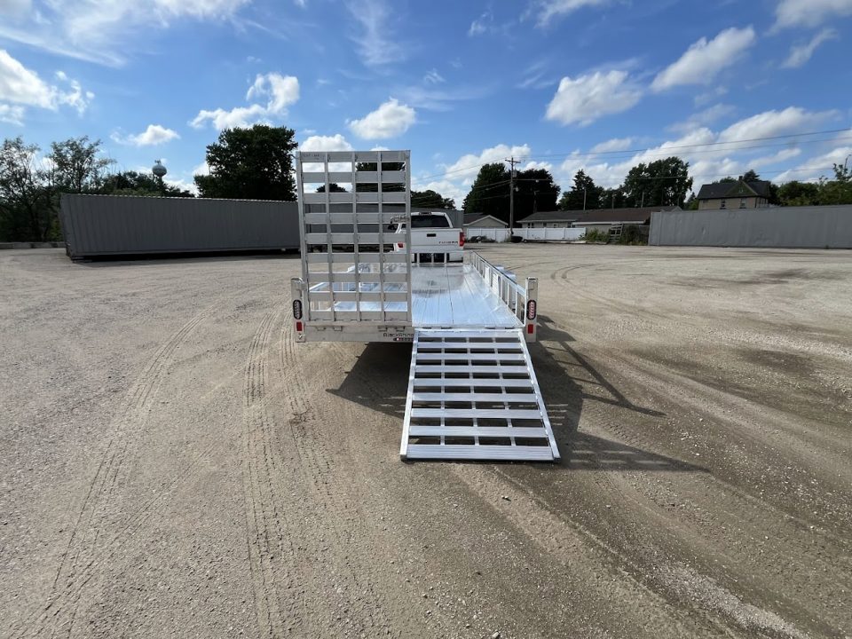 New 2026 Black Rhino Aluminum 81"x24' LST724A-10K w/ Split Gate (Side by Side, UTV) Utility Trailer