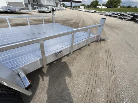 New 2026 Black Rhino Aluminum 81"x24' LST724A-10K w/ Split Gate (Side by Side, UTV) Utility Trailer