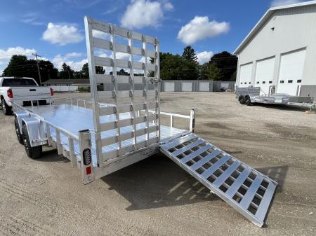 New 2026 Black Rhino Aluminum 81"x24' LST724A-10K w/ Split Gate (Side by Side, UTV) Utility Trailer