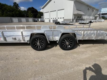 New 2026 Black Rhino Aluminum 81"x24' LST724A-10K w/ Split Gate (Side by Side, UTV) Utility Trailer