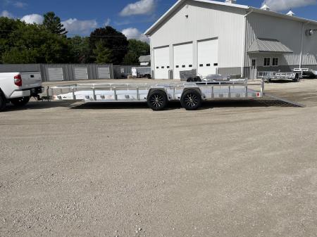 New 2026 Black Rhino Aluminum 81"x24' LST724A-10K w/ Split Gate (Side by Side, UTV) Utility Trailer
