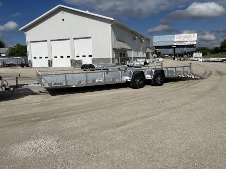 New 2026 Black Rhino Aluminum 81"x24' LST724A-10K w/ Split Gate (Side by Side, UTV) Utility Trailer