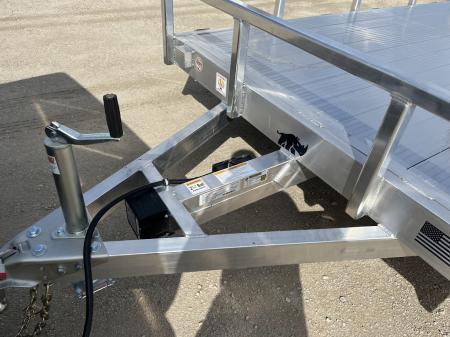 New 2026 Black Rhino Aluminum 81"x24' LST724A-10K w/ Split Gate (Side by Side, UTV) Utility Trailer