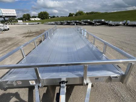 New 2026 Black Rhino Aluminum 81"x24' LST724A-10K w/ Split Gate (Side by Side, UTV) Utility Trailer