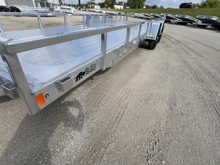 New 2026 Black Rhino Aluminum 81"x24' LST724A-10K w/ Split Gate (Side by Side, UTV) Utility Trailer