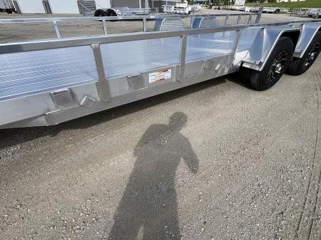 New 2026 Black Rhino Aluminum 81"x24' LST724A-10K w/ Split Gate (Side by Side, UTV) Utility Trailer