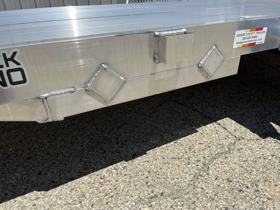 New 2026 Black Rhino Aluminum 6'x12' UTS612A w/ No Side Rails & Bi-Fold Gate Utility Trailer