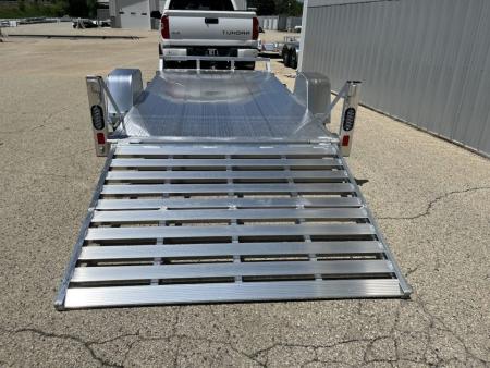 New 2026 Black Rhino Aluminum 6'x12' UTS612A w/ No Side Rails & Bi-Fold Gate Utility Trailer