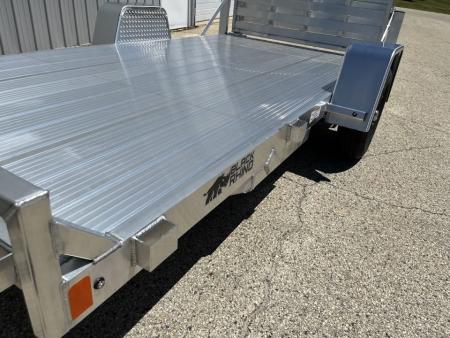 New 2026 Black Rhino Aluminum 6'x12' UTS612A w/ No Side Rails & Bi-Fold Gate Utility Trailer