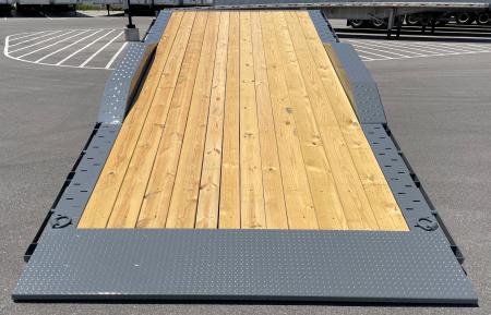 New Diamond C 22' HXD-210 Gravity Tilt Equipment Trailer 102" Wide: 23,000 GVWR, Drive Over Fenders, Spare