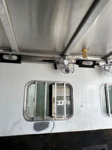 Used 2014 Exiss Trailers 7400 GN 4-H Slant Horse Trailer