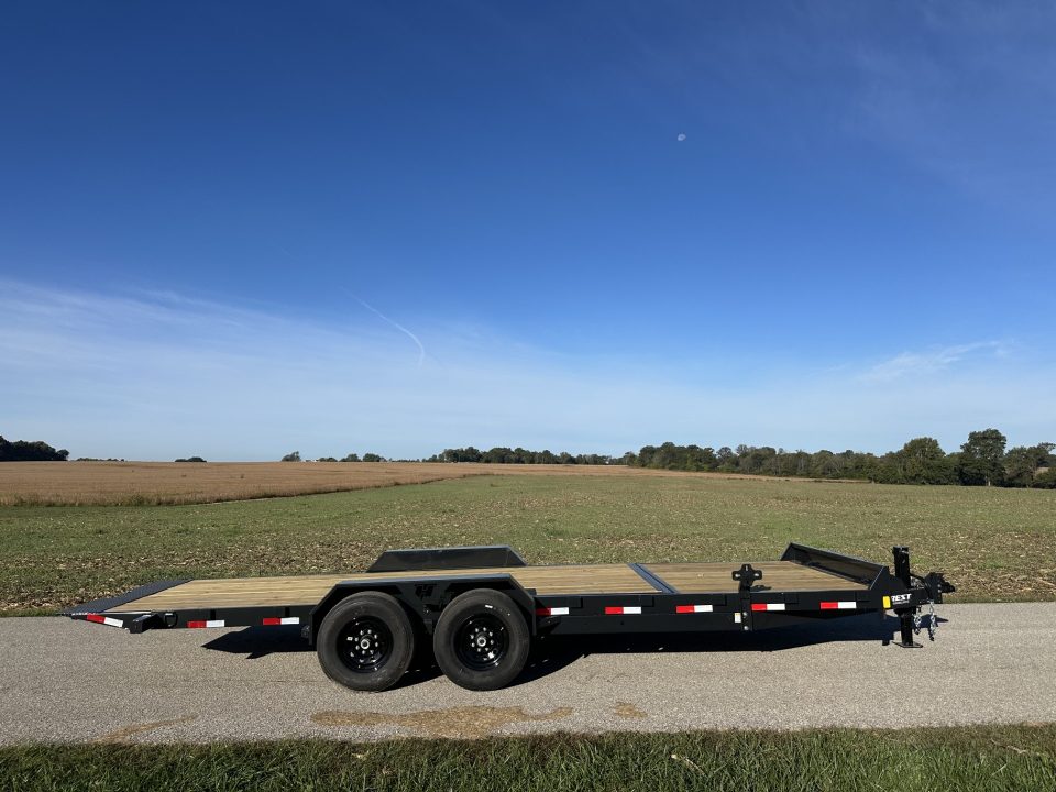 New 2026 Hillcrest Trailers 82"x22' (16'+6') 14K Tilt Equipment Trailer