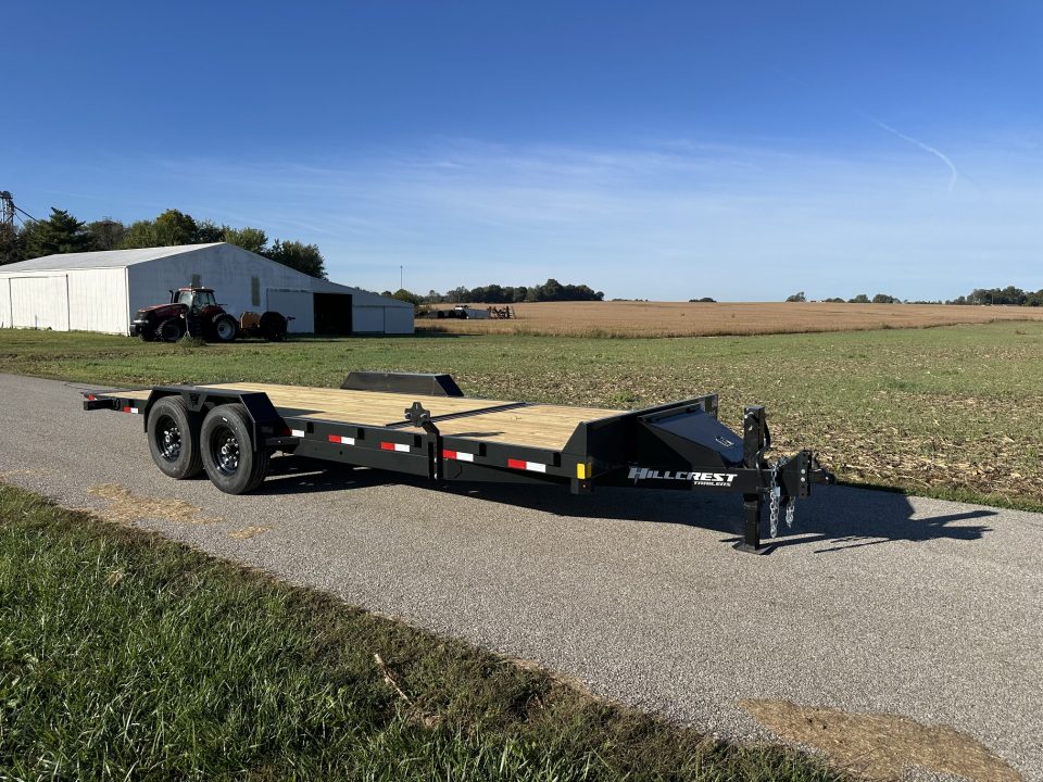 New 2026 Hillcrest Trailers 82"x22' (16'+6') 14K Tilt Equipment Trailer