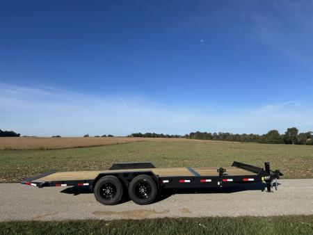 New 2026 Hillcrest Trailers 82 x22' (16'+6') 16K Tilt Equipment Trailer
