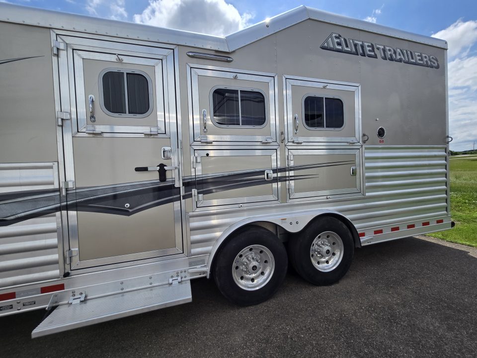 Used 2023 Elite Trailers Resistol Trail Boss Horse Trailer