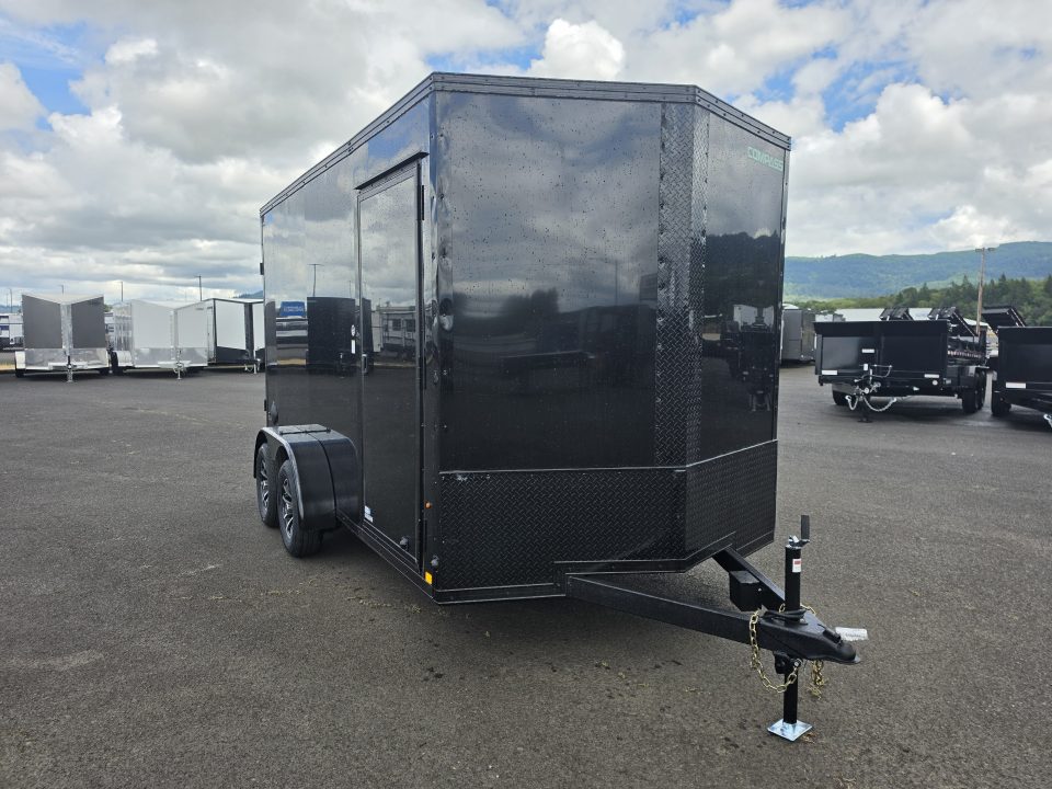 New 2026 Compass Indigo DLX 7x14 Enclosed Trailer w/ Upgrades 7K GVWR
