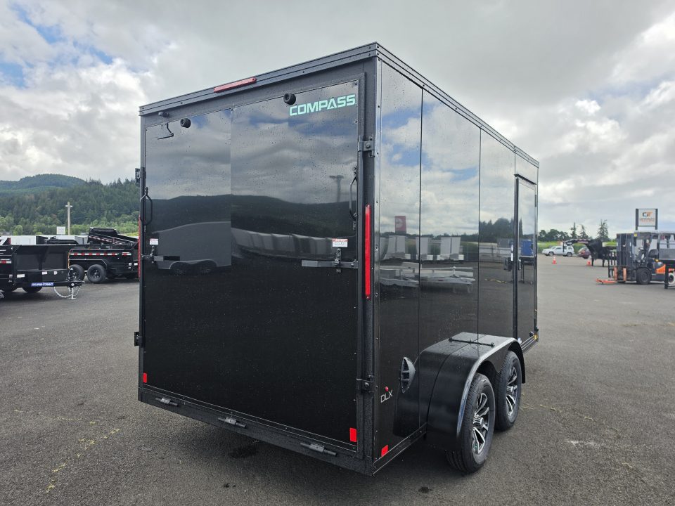 New 2026 Compass Indigo DLX 7x14 Enclosed Trailer w/ Upgrades 7K GVWR
