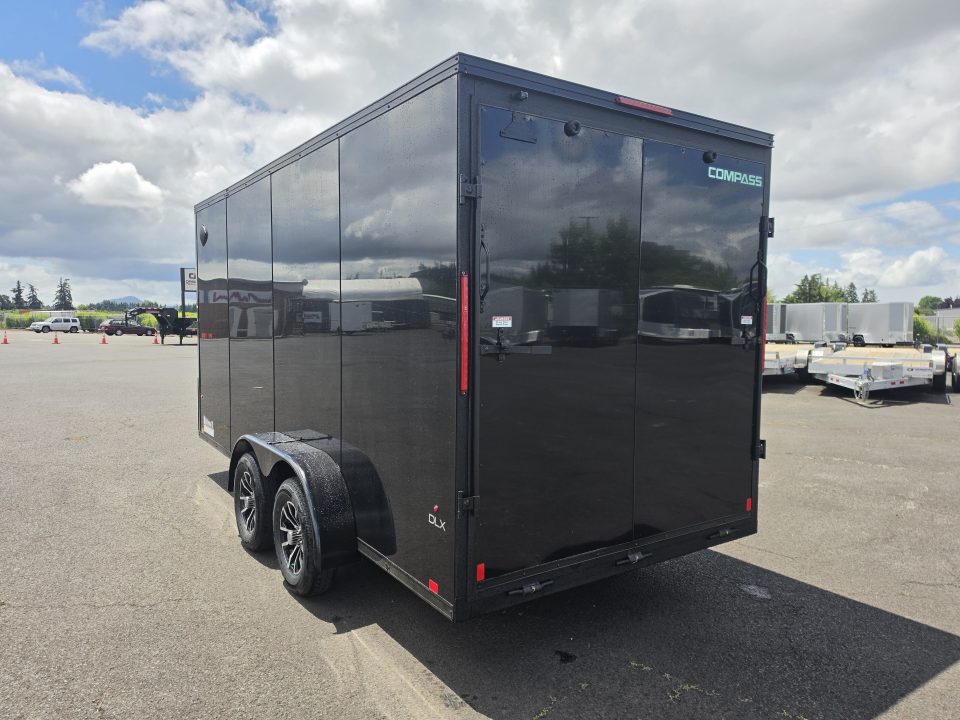 New 2026 Compass Indigo DLX 7x16 Enclosed Trailer w/ Upgrades 7K GVWR