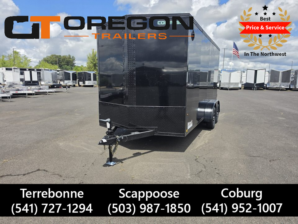 New 2026 Compass Indigo DLX 7x16 Enclosed Trailer w/ Upgrades 7K GVWR