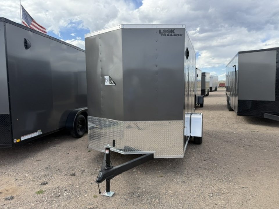 New 2026 Look Trailers 6x10 ST DLX- Charcoal