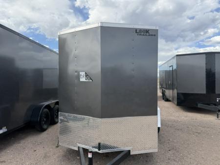 New 2026 Look Trailers 6x10 ST DLX- Charcoal