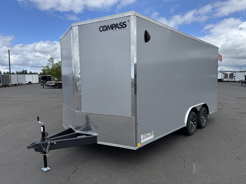 New 2026 Compass Indigo DLX 8.5x16 Enclosed Trailer w/ Upgrades 7K GVWR