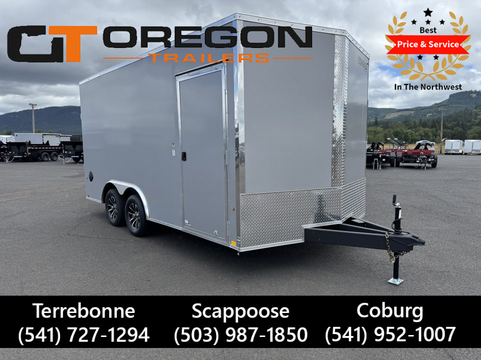 New 2026 Compass Indigo DLX 8.5x16 Enclosed Trailer w/ Upgrades 7K GVWR