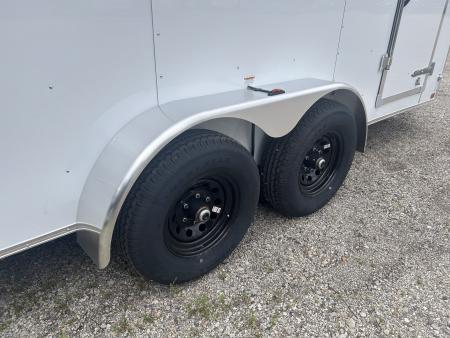 New 2027 Homesteader Trailer INTREPID 7 X 14 FT CARGO TRAILER REAR RAMP DOOR 7 FT INTERIOR POLYCORE 9950 GVWR