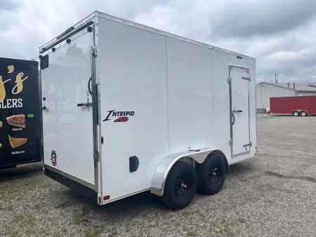 New 2027 Homesteader Trailer INTREPID 7 X 14 FT CARGO TRAILER REAR RAMP DOOR 7 FT INTERIOR POLYCORE 9950 GVWR