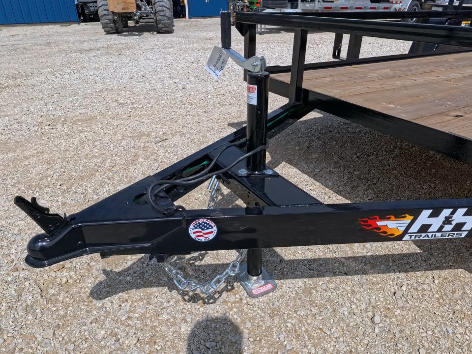 New 2026 H&H Trailers 76 x 12 Rail Side Utility Trailer with 3K Idler