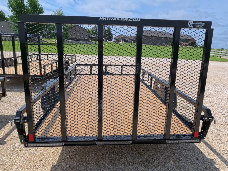 New 2026 H&H Trailers 76 x 12 Rail Side Utility Trailer with 3K Idler