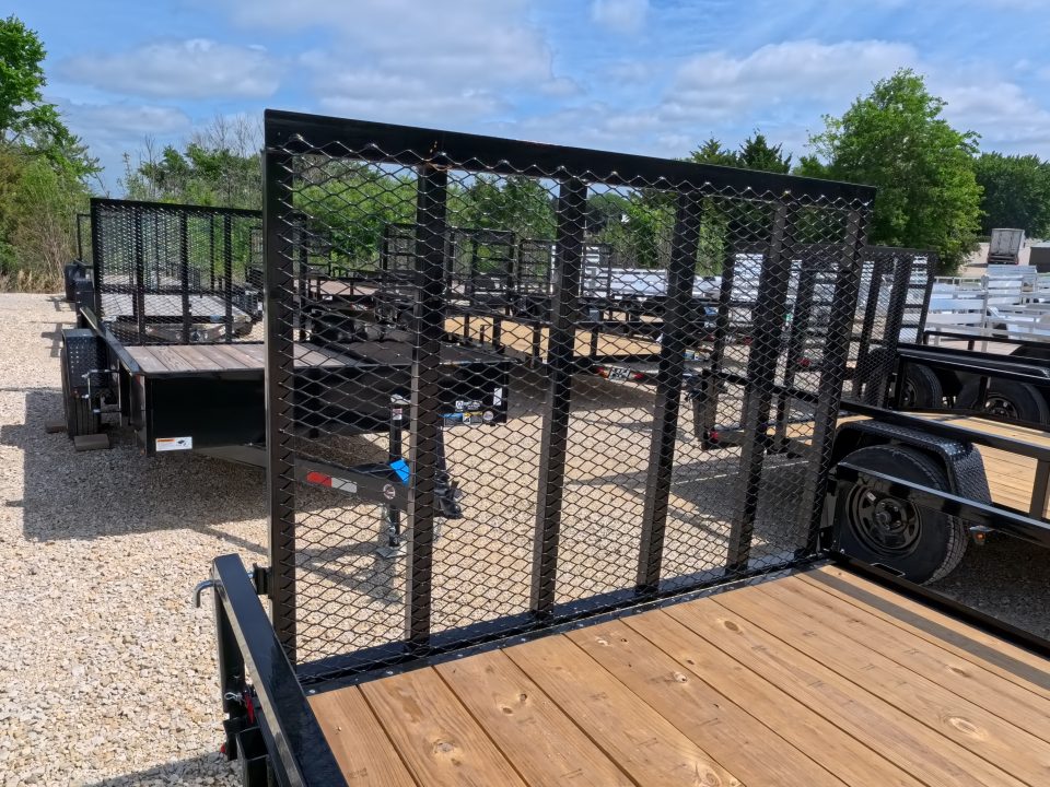New 2026 H&H Trailers 76 x 12 Rail Side Utility Trailer with 3K Idler
