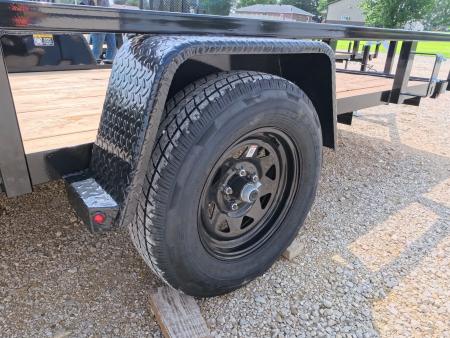 New 2026 H&H Trailers 76 x 12 Rail Side Utility Trailer with 3K Idler