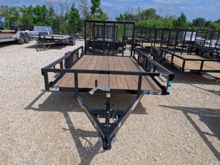 New 2026 H&H Trailers 76 x 12 Rail Side Utility Trailer with 3K Idler