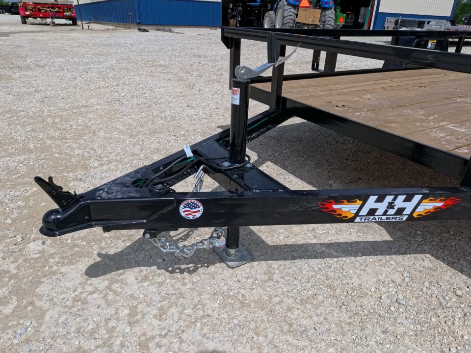 New 2026 H&H Trailers 76 x 12 Rail Side Utility Trailer with 3K Idler