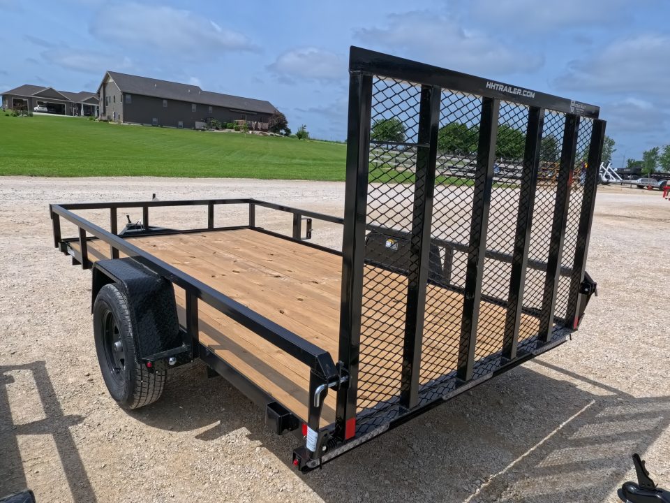 New 2026 H&H Trailers 76 x 12 Rail Side Utility Trailer with 3K Idler